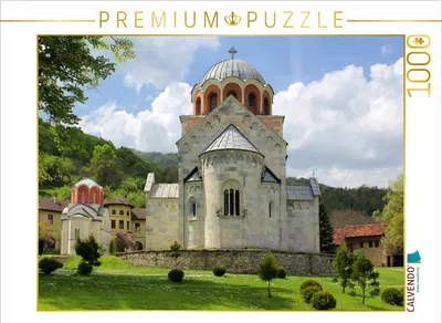 Produktbild von CALVENDO Puzzle Kloster Studenica | 1000 Teile Lege-Größe 64 × 48 cm Foto-Puzzle für glückliche Stunden