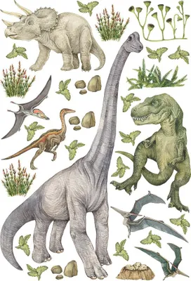 Produktbild von AG Design Wandstickers Dino, 42.5 x 65 cm
