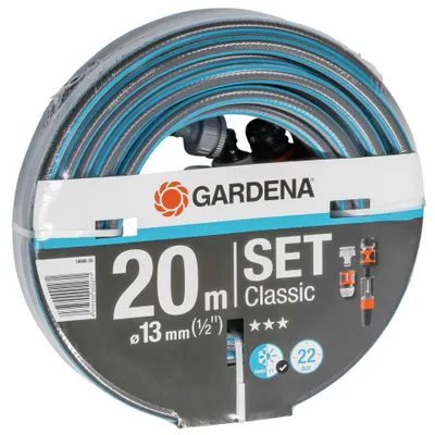 Immagine prodotto di Gardena Classic - Tubo flessibile - con arresto dell'acqua - 20 m - 13 mm