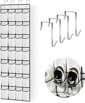 Produktbild von PolkaHome® Organizer über der Tür für Schuhe, hängende Aufbewahrungstasche mit 28 Fächern