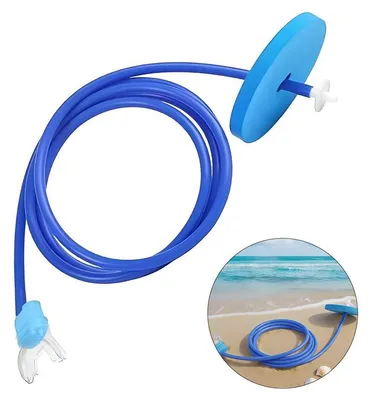 Produktbild von Schnorchel Atemschlauch 2 m Silikon, faltbar Tauchrohr für Erwachsene Schwimmen und Training