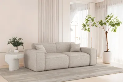 Produktbild von Sofa Designersofa CELES PREMIUM 2-Sitzer in Stoff Artico Creme