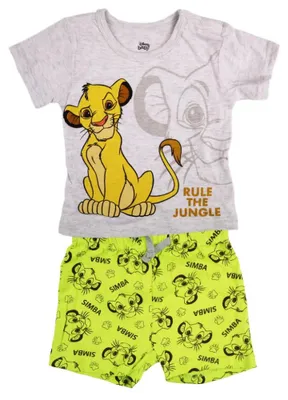 Produktbild von Disney König der Löwen Simba Baby Jungen T-Shirt plus Shorts – Grün / 68