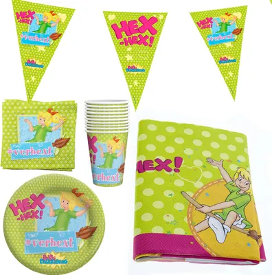 Produktbild von Bibi Bocksberg XL Party-Set Tischdeko Einweggeschirr für Kinderparty Motto-Party