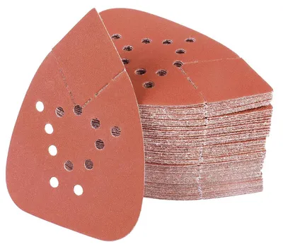 Produktbild von Schleifpapier Dreieck 135x93mm 100 Stück 320 Körnung Klett für Dreieckschleifer