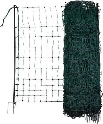 Image de Filet de Protection Volaille KERBL, 25 m x 106 cm, Double Pointe, Vert