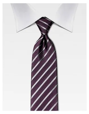 Produktbild von Herren Krawatte aus reiner Seide gestreift für Anzug und Hemd, geeignet für Business und Hochzeit, 8 cm