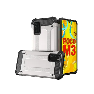 Immagine prodotto di Custodia Hybrid Armor per Xiaomi Redmi Note 10 5G - Sidabrinė KP10257