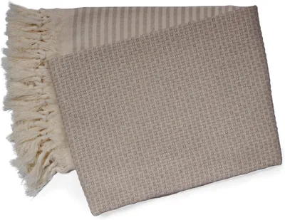 Immagine prodotto di Asciugamano per hammam, 100 x 200 cm, 100% cotone, color beige, ideale per la sauna e la spiaggia