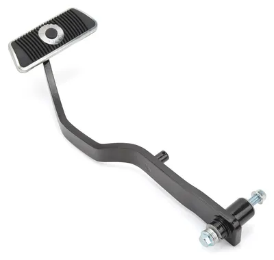 Image de Bras de pédale de frein assisté, finition noire par revêtement en poudre, modèle B10520, compatible avec les Ford Mustang de 1967 à 1969