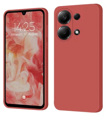 Produktbild von Hülle für Xiaomi Redmi Note 13 Pro Case Cover Bumper Smartphone Softgrip Schutzhülle Farbe: Rot