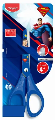 Immagine prodotto di Maped 464233 Maped Bastelschere SUPERMAN, rund, 130 mm, blau