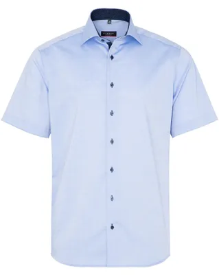 Produktbild von Eterna Herren Hemd Kurzarm Modern Fit 41 Blau 8100/12/C13K