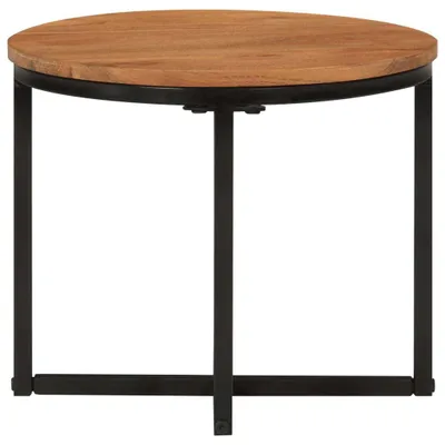 Obrázok produktu pre Konferenčný stolík 35x35x30 cm z masívneho dreva akácie a železa