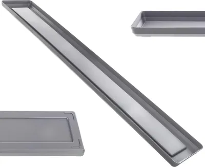 Immagine prodotto di Portavaso KADAX 80 cm, vassoio rettangolare, antracite, plastica