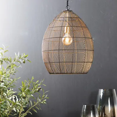 Produktbild von Light & Living - Hängeleuchte Meya - Schwarz - Ø40cm Hängelampe - Esstischlampe - Wohnzimmerlampe - Schlafzimmerlampe - Wohnzimmer