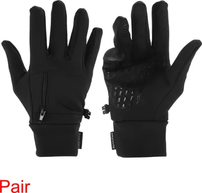Produktbild von Fahrradhandschuhe, gefütterte Winterhandschuhe, warme & winddichte Fahrradhandschuhe für kaltes Wetter mit Griffverbesserung, M, Schwarz, 1 Paar