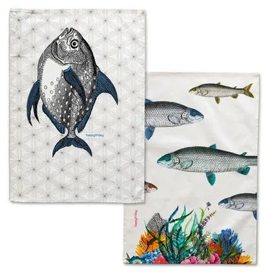 Immagine prodotto di Strofinaccio a forma di pesce (2 pezzi) 70x50 cm