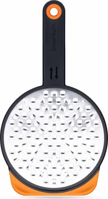 Image de Râpe Ograte, grossière - Orange - 25cm - Acier inoxydable & polypropylène | Dreamfarm