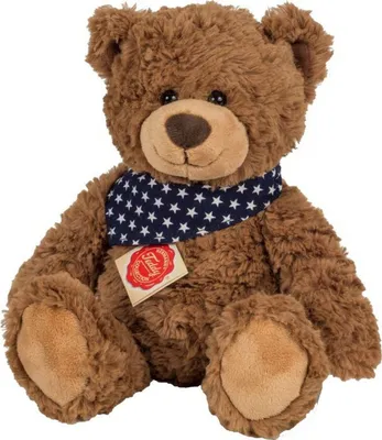 Produktbild von Teddy braun mit Tuch, ca. 30cm