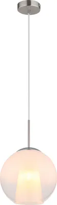 Produktbild von Globo Lighting Hängeleuchte Metall Nickel matt, 1x E27