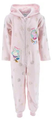 Produktbild von Peppa Wutz Pig Mädchen Schlafanzug Kinder Pyjama Overall Jumpsuit     , Farbe:Rosa, Größe:98