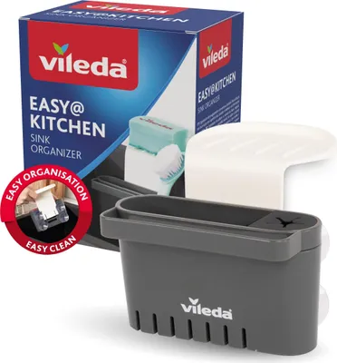 Produktbild von Vileda Schwammhalter Spülbecken - Ohne Bohren - Schwammhalter Küche mit Saugnapf