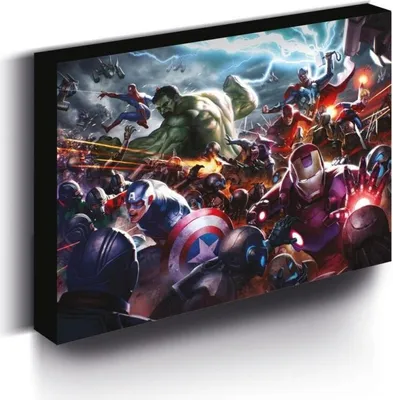 Immagine prodotto di Immagine Marvel illuminata a LED, 30x40 cm