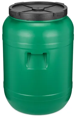 Produktbild von Garronda Weithalsfass 80 Liter Futtertonne mit Deckel ohne Dichtung– BPA-freier HDPE Futterbehälter für Wasser, Lagerung, Tierfutter, Sauerkraut und Gurken GD-0142