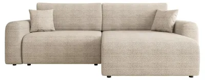 Produktbild von MIRJAN24 Ecksofa Floryn L, Polsterecke, L-Form Schlafsofa, Eckcouch mit Bettkasten (Farbe: Taro 05)