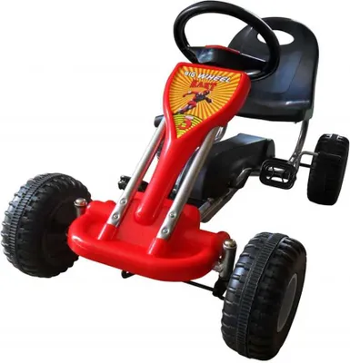 Zdjęcie produktu dla Gokart z pedałami, czerwony