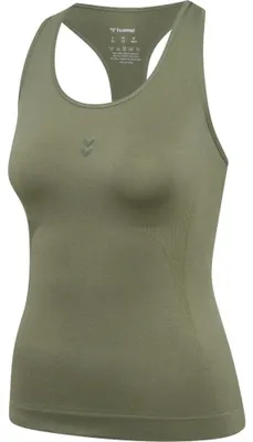 Immagine prodotto di Maglietta senza maniche Hummel Flow, colore verde, taglia M, per donna