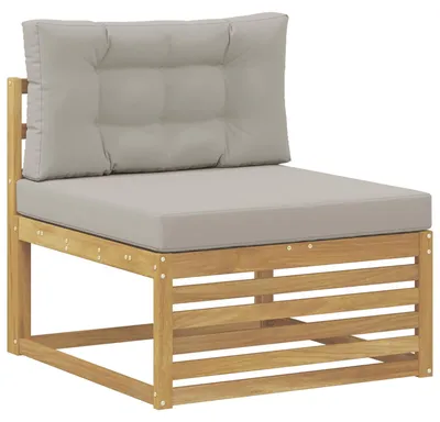 Immagine prodotto di vidaXL Divano da esterno medio in legno massello di acacia, bianco