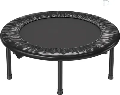 Produktbild von SucceBuy Faltbares Mini-Trampolin, 36 Zoll Fitness-Rebounder, Max. Belastung 220 lbs, Stabil und Leise, Kleines Indoor-Workout-Trampolin für das Training von Erwachsenen im Innen- und Gartenbereich