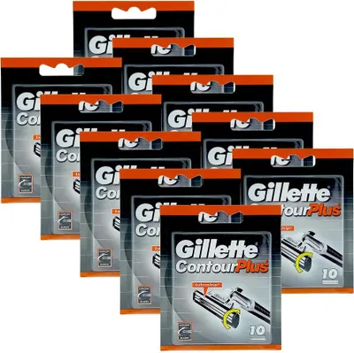 Produktbild von Gillette Contour Plus Rasierklingen, 10er Pack x 10