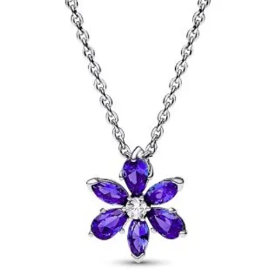 Zdjęcie produktu dla Naszyjnik damski Pandora Sparkling Blue Herbarium Cluster Pendant Necklace 392387C02-45