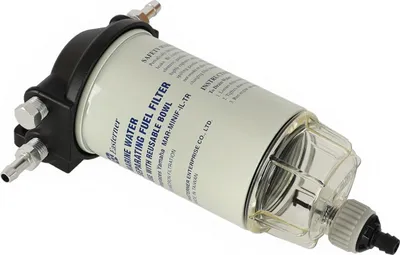 Produktbild von Benzinfilterset mit Wasserabscheider für Innen- & Außenborder bis 200PS, 8mm Anschluss, Kraftstofffilter für Boote Größe: Komplettset