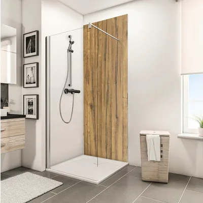 Produktbild von SCHULTE Duschrückwand DecoDesign Holzoptik Schwarzwaldeiche-hell 210 x 100 cm D1901021 621 210