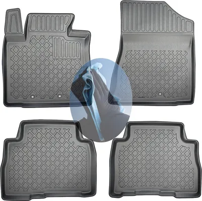 Produktbild von Z518161 TPE-Gummifußmatten kompatibel mit  Kia Sorento  2 XM Facelift Steilheck Geländewagen SUV 5-türer 2012-2014 5Sitze