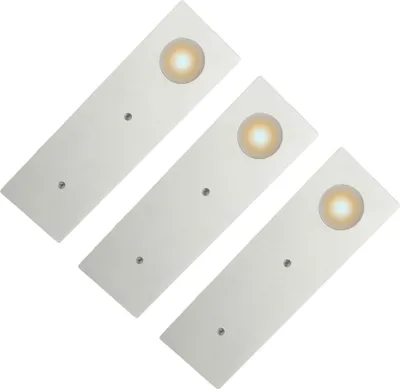 Produktbild von kalb | LED Küchenleuchte Aufbauleuchte Küchenlampe Unterbaustrahler SET 3er Set warmweiß