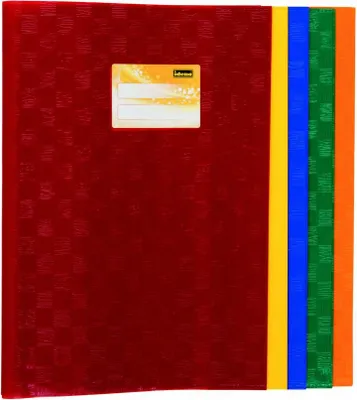 Produktbild von 10 Heftumschläge / Hefthüllen DIN A4 / Baststruktur / 5 verschiedene Farben