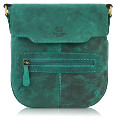 Produktbild von Paolo Peruzzi T-61-GR Postbag aus Leder mit Schulterriemen für Damen
