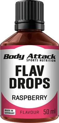 Produktbild von Body Attack Flav Drops - 50 ml Raspberry