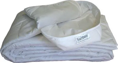 Image de Couverture d'été en bambou Unyqoos® pour 1 personne (140 x 200 cm) – Garnissage 100% en fibres de bambou, housse en satin de coton, respirante, hypoallergénique