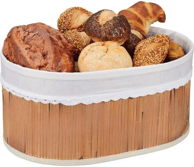 Produktbild von Famanu Brotkorb aus Akazienholz 31,5 x 23 x 9 cm – Servierkorb und Obstkorb