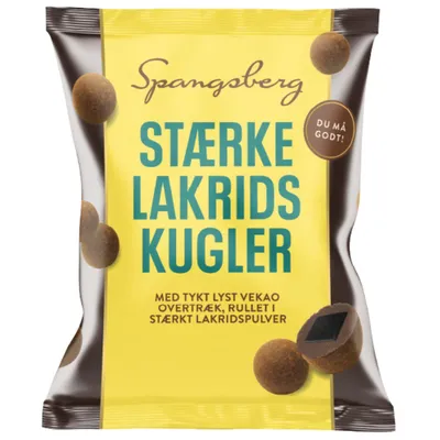 Produktbild von Spangsberg Stærke Lakridskugler 110g