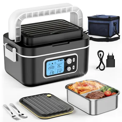 Beheizte Lunchbox 1,5 l, 27000 mAh, kabellos, mit Touchscreen