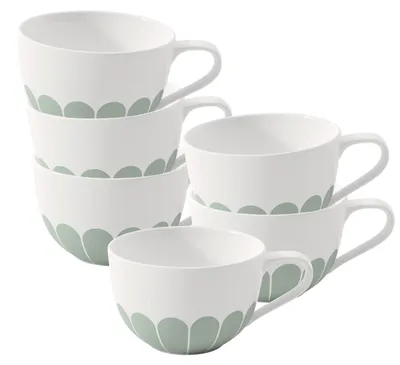 Produktbild von Villeroy & Boch Fleur Couleur Cappuccinotasse 300 ml 6er Set - Vert