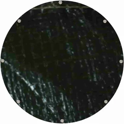 Image de Bâche de protection ronde, 210g/m², bâche imperméable, verte, 4 m (12,57m²)
