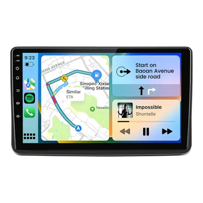 Obrázok produktu pre Hexinex 2 GB + 64 GB Android 15 autorádio pre Fiat Panda 169 (2003-2012) 9 palcov, GPS, Wi-Fi, CarPlay